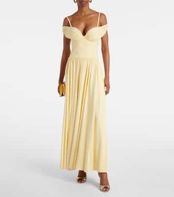 Amarantha draped jersey maxi dress | Simkhai