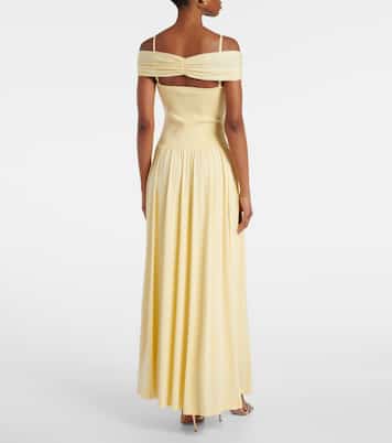 Amarantha draped jersey maxi dress | Simkhai