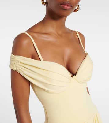 Amarantha draped jersey maxi dress | Simkhai