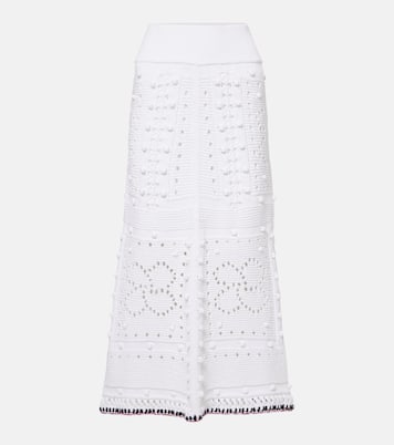 Jupe longue en crochet de coton mélangé | Dorothee Schumacher