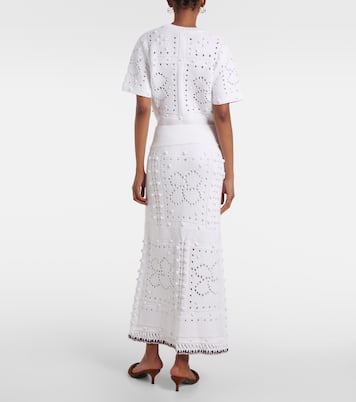 Jupe longue en crochet de coton mélangé | Dorothee Schumacher
