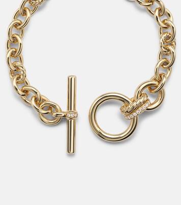 Mercer 18kt gold bracelet with diamonds | David Yurman