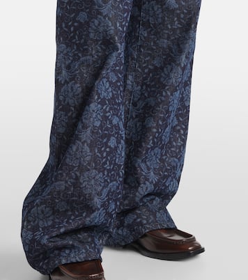 Jeans a gamba larga con stampa | Dries Van Noten