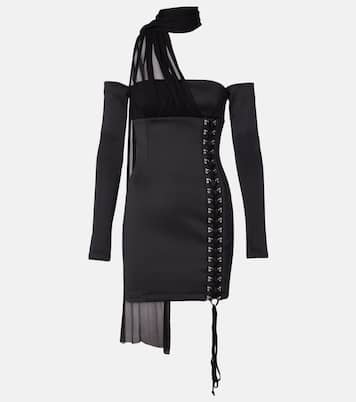 Scuba off-shoulder minidress | Blumarine