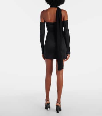 Scuba off-shoulder minidress | Blumarine