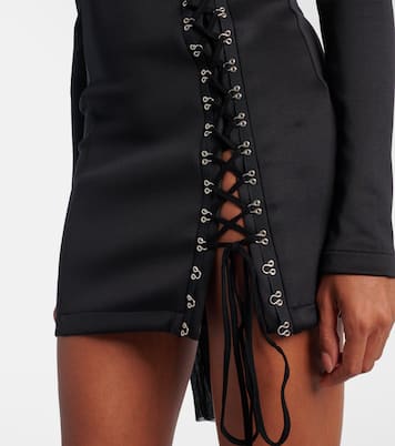 Scuba off-shoulder minidress | Blumarine