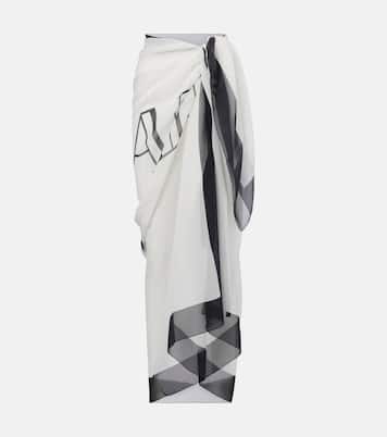 Balmain Couture真丝沙滩罩衫 | Balmain