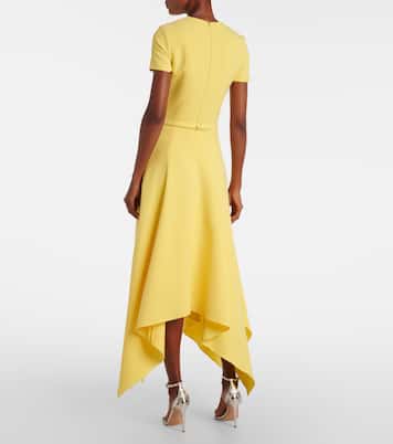 Midikleid Okimi aus Crêpe | Safiyaa