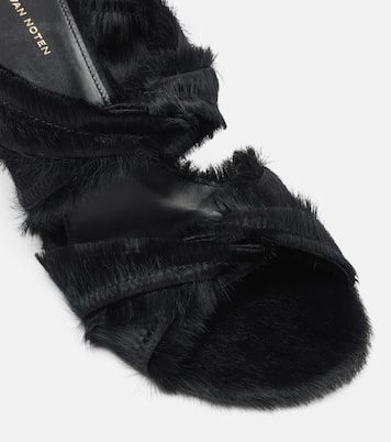 Sandali in cavallino e zeppa | Dries Van Noten