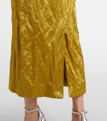 Verziertes Midikleid aus Satin | Erdem