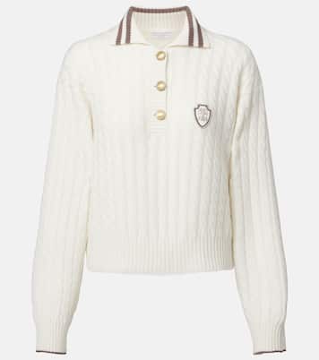 Polo en cachemire à logo | Brunello Cucinelli