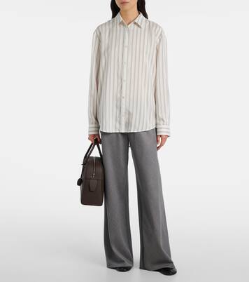 India 12 leather tote bag | The Row