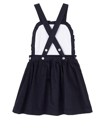Alexa ruched cotton corduroy dress | La Coqueta