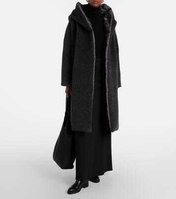 معطف من الألبكا والصوف محشو بريش الإوز The Cube Orion  | Max Mara