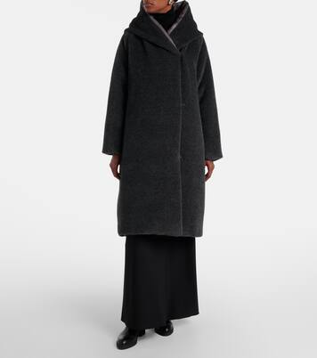 معطف من الألبكا والصوف محشو بريش الإوز The Cube Orion  | Max Mara
