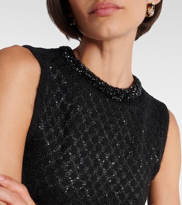 Novara feather-trimmed minidress | Max Mara