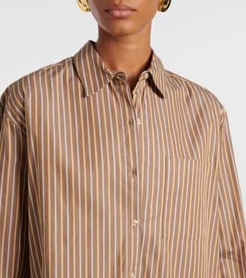Yoshi striped cotton-blend twill shirt | Leset