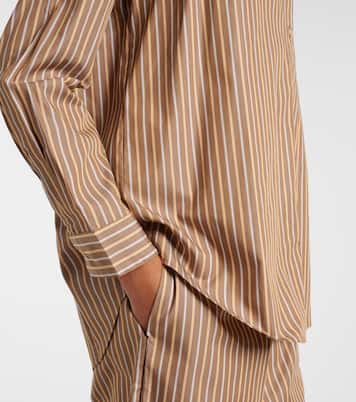 Yoshi striped cotton-blend twill shirt | Leset