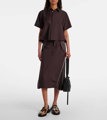 x J.M. Weston 180 calf hair penny loafers | Sacai