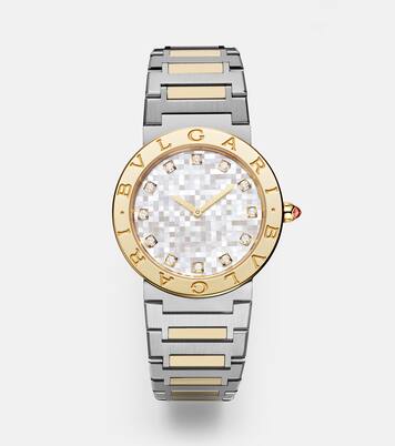 Uhr Bvlgari Bvlgari mit 18kt Gelbgold, Diamanten und Rubellit | Bvlgari