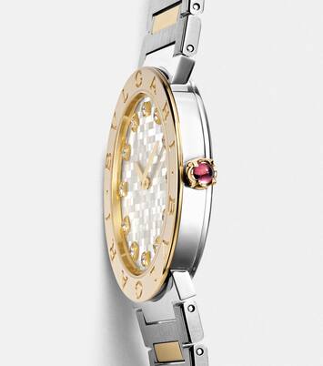 Uhr Bvlgari Bvlgari mit 18kt Gelbgold, Diamanten und Rubellit | Bvlgari