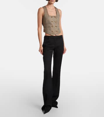 Prince of Wales check wool vest | McQueen