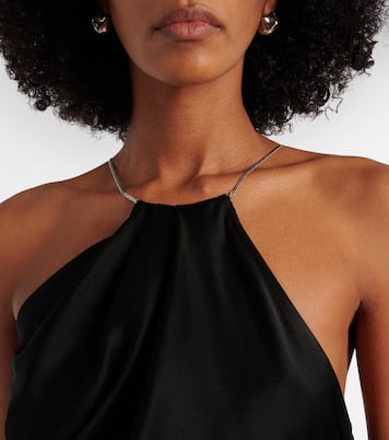 Draped satin top | Victoria Beckham