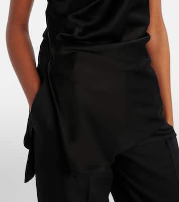 Draped satin top | Victoria Beckham