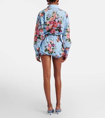 Bedruckte Shorts aus Baumwollpopeline | Dolce&Gabbana