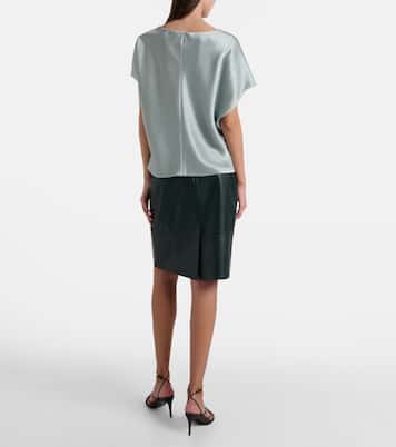 Leather pencil skirt | Vince