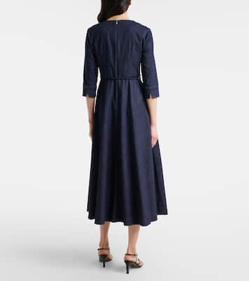 Vela embellished belted denim midi dress | 'S Max Mara