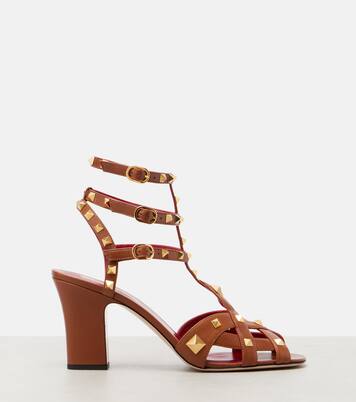 Sandali Studdy 80 in pelle | Valentino Garavani