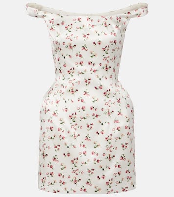 Floral silk satin minidress | Magda Butrym