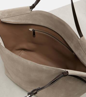 Sartorial Large suede tote bag | Brunello Cucinelli