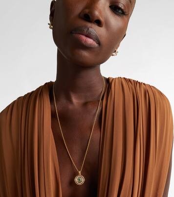 Collar Evil Eye de oro de 18 ct (750/1000) con esmeraldas y diamantes | David Yurman