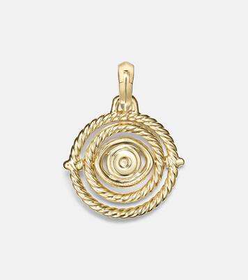 Collar Evil Eye de oro de 18 ct (750/1000) con esmeraldas y diamantes | David Yurman