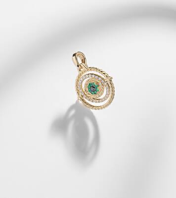 Collar Evil Eye de oro de 18 ct (750/1000) con esmeraldas y diamantes | David Yurman