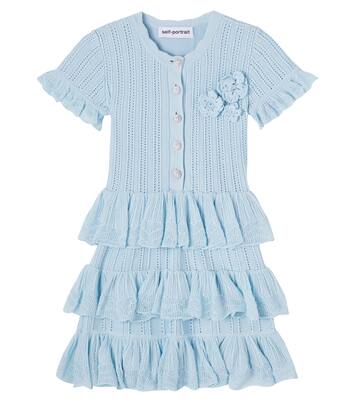Robe en pointelle à fleurs | Self-Portrait Kids