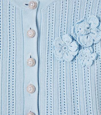 Robe en pointelle à fleurs | Self-Portrait Kids