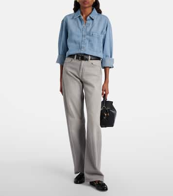 Ivy cotton and linen denim shirt | 7 For All Mankind