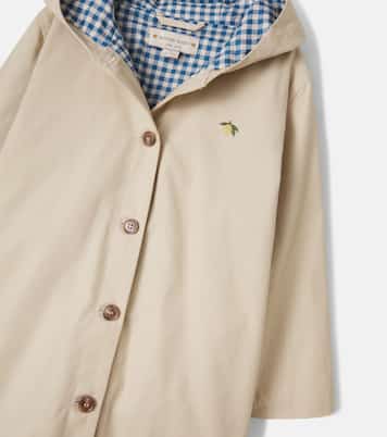 Hooded cotton trench coat | Konges Sløjd