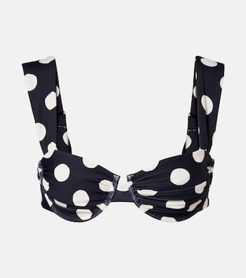 Bella polka-dot bikini top | Montce