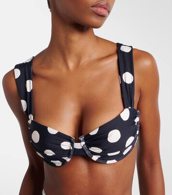 Bella polka-dot bikini top | Montce