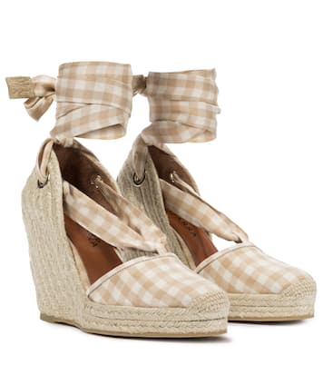 Stevie checked espadrille wedges | Altuzarra