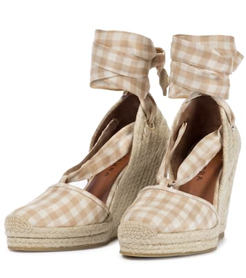 Stevie checked espadrille wedges | Altuzarra