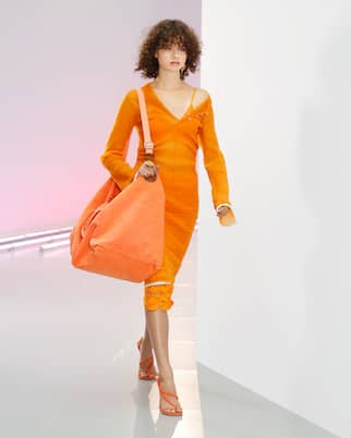 Falda midi de croché de algodón | Acne Studios
