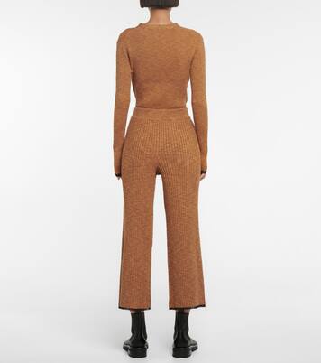 Pantalon White Label en coton mélangé côtelé | Proenza Schouler