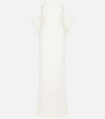 Bridal Rosette crêpe gown | Rebecca Vallance