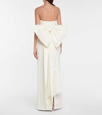 Bridal Rosette crêpe gown | Rebecca Vallance