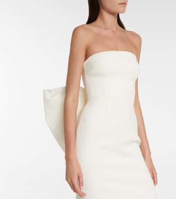 Bridal Rosette crêpe gown | Rebecca Vallance